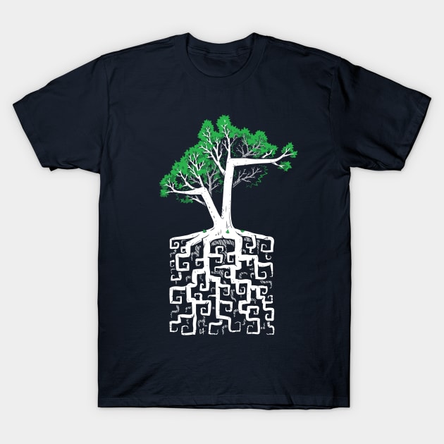 Square Root T-Shirt by c0y0te7